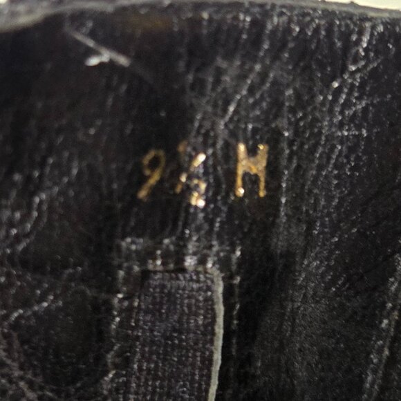 Enzo Angiolini Black Suede Ankle Boots, Block Heel, Rounded Toe, 9.5 - Picture 7 of 8